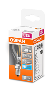 Lampada Sferica LED Trasparente Retrofit E14 4W 4000K 470Lm (Osram 4058075435209) - Product Image 2