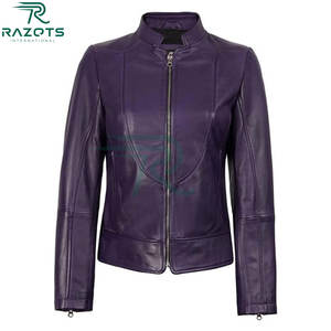 Chaqueta de Cuero Genuino para Mujer, Diseño Clásico 2025, Chaqueta de Cuero de Alta Calidad para Mujer de Pakistán - Product Image 3