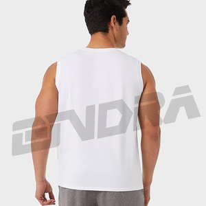 Plaine Hommes Musculation Débardeur Blanc Gym Stringer Chemise Sans Manches Fitness Singlet Workout Muscle Vêtements - Product Image 2