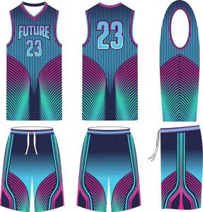 เสื้อบาสเก็ตบอลแบบยูนิเซ็กซ์ สกรีนชื่อและหมายเลขทีมได้ตามต้องการ ขายส่ง ระบายอากาศได้ดี ผลิตจากโพลีเอสเตอร์ 100% พิมพ์โลโก้ มีไซส์พลัส หลายแบบให้เลือก - Product Image 4