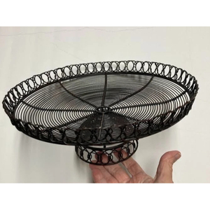 Soporte para Pastel de un Solo Nivel, Hecho a Mano con Alambre de Hierro, Ecológico, Apto para Lavavajillas, Acabado Negro, para el Hogar, Bodas, Fiestas de Cumpleaños, Decoración de Mesa - Product Image 6