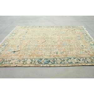 Tapis turc vintage de 7,5 x 10,2 pieds, tapis surdimensionné, tapis persan brun - Product Image 2