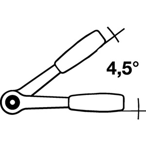 STAHLWILLE 416QR Clé à cliquet articulée 1/4 pouce 80 dents 170 mm de longueur Poignée en 2 composants Outils d'atelier - Product Image 3