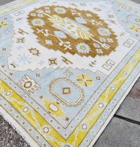 Tapis en laine fine de noeud turc persan multicolore fait à la main ensembles de tapis de taille personnalisable noués indiens vibrants disponibles - Product Image 2