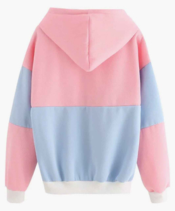 Sudadera unisex color pastel con capucha y bolsillos, informal, de gran tamaño, venta al por mayor, por encargo, precio de fábrica a granel - Product Image 6