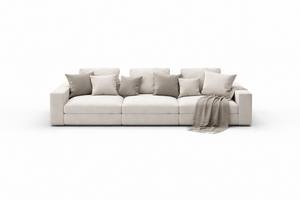 <b>Modern</b> Modular <b>Sofa</b> with Integrated Wooden Bookcase | Contemporary Upholstered Living Room <b>Sofa</b> | Custom OEM Luxury Seating - Product Image 4
