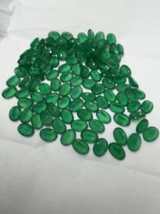 Gemas Sintéticas de Ónice Verde Gigli Rigli, Piedra Preciosa Suelta de 5,6 mm, Corte Ovalado, con Certificado de Terceros - Product Image 4