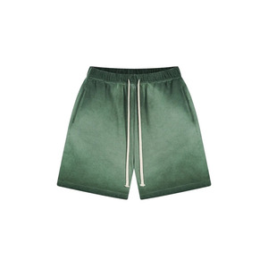 Nouveauté : Shorts de sport pour hommes, haute qualité, logo personnalisé effet vieilli, en molleton de coton uni, la meilleure tenue de fitness, shorts tendance - Product Image 1