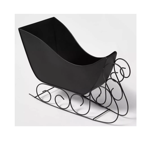 Venta caliente más Popular diseñador de alta calidad precios bajos trineos ancla gris Metal galvanizado trineo decoración de mesa de Navidad - Product Image 3