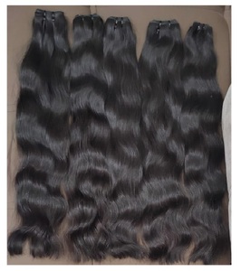 100% Cutículas naturales alineadas Temple Hair Soft Indian Water Wave Remy Hair Paquetes de trama doble de una sola fuente de donante - Product Image 6