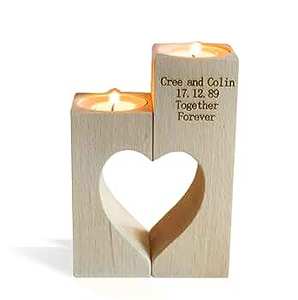 TQC <b>White</b> Finished Handmade Eco-Friendly Wooden Candle Holder for Home Restaurants Cafes-Hot Selling Christmas Tabletop Decor - Product Image 3