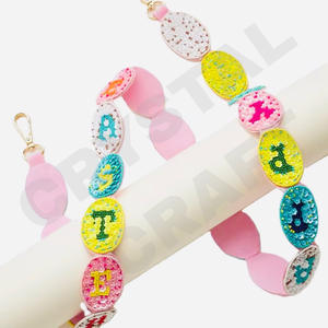 CRYSTAL CRAFT MHS Warris perles de verre sac à main sangle couleur personnalisée Style indien taille personnalisée sac sangle accessoires accepter personnalisé - Product Image 4