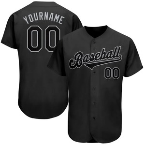 Camiseta negra de béisbol y softbol para hombre, camisa personalizada en blanco para niños, ropa personalizable de béisbol y softbol - Product Image 5