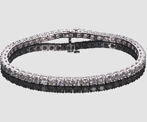 Joyería helada de alta calidad personalizada 14K Real oro amarillo oro blanco oro rosa VVS solitario diamante tenis pulseras OEM ODM - Product Image 1