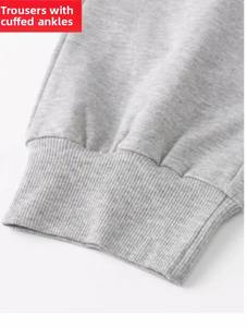 Pantalones deportivos/mallas de algodón orgánico bordado de alta calidad, informales, cómodos, de Color sólido, ecológicos, para hombre, servicio OEM - Product Image 5