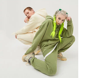 Nouvel ensemble de survêtement unisexe personnalisé avec logo, haute qualité, pour l'automne – Survêtements de jogging et ensembles de sweats à capuche unis - Product Image 6