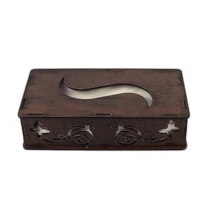 Porte-serviettes durable pour boîte à mouchoirs en bois avec motif imprimé d'autocollants pour restaurant, hôtel, table, boîte à serviettes - Product Image 6