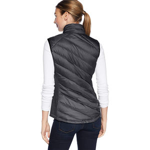 Latest <b>Long</b> Winter Puffer <b>Vest</b> Custom Street Outerwear Fashion Sleeveless Padded Coat <b>Women</b> Equestrian Gilets Puffer <b>Vests</b> - Product Image 2