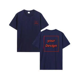 T-shirt à manches courtes surdimensionné avec col rond, motif uni, impression DTG, logo, pour hommes, prix de gros, vêtements de sport, 100% coton - Product Image 2