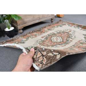 Vintage 3.7 X 5.6ft tapis turc Beige Orange Patchwork classique laine tapis pour salon décorations 4m largeur Latex 9x12 - Product Image 3