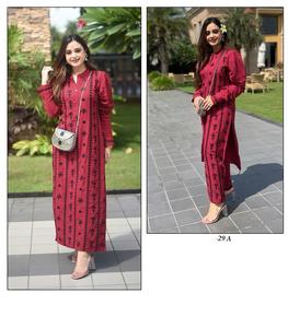 Conjunto de Kurti de Rayón Pesado Multicolor para Mujer, Disponible en Stock para Venta en Línea - Product Image 5