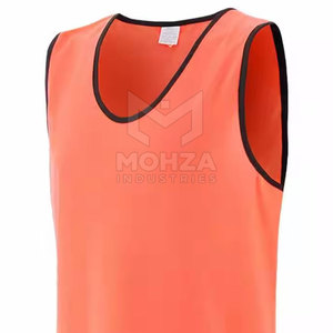 Best Selling Breathable Short Sleeve <b>Training</b> <b>Bibs</b> High Quality Solid Color Made in Pakistan - Product Image 3