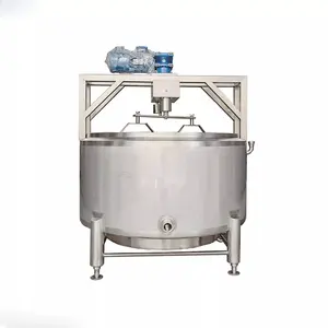 Dairy Liquid Milk Mixing Tank With Agitator Machine Dairy Processing Machinery And Equipment