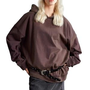 <b>American</b> Washed Hooded Gradient Colors Hooded Sweatshirt Custom Logo Vintage Heavyweight Sweatshirt Women - Product Image 1