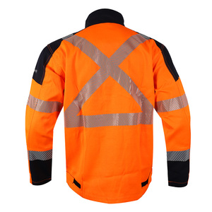 उच्च गुणवत्ता वाली लौ रेटेलेंट वर्कवियर सुरक्षा जैकेट सुरक्षा जैकेट सुरक्षा परावर्तक के साथ उच्च दृश्यता कार्य जैकेट - Product Image 6