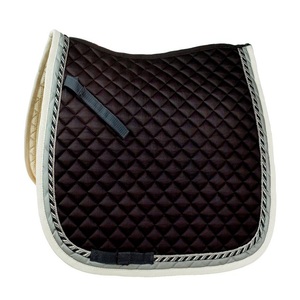 High Quality English Dressage All-Purpose Saddle <b>Pad</b> Polycotton Drill Fabric with Computerised Quilting Essential Horse Harness - Product Image 3