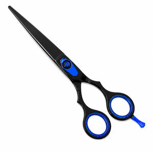Ciseaux de coiffure professionnels en acier noir de 7,0 pouces, acier inoxydable 440C, ciseaux de salon de coiffure pour droitiers - Product Image 1