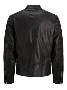 Veste en cuir de motard pour hommes à la mode de style luxe de haute qualité en cuir de vachette original et veste de moto respirante pour hommes - Product Image 4