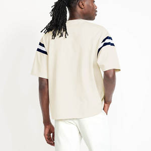 T-shirt ajusté à manches courtes, décontracté et basique, imprimé en sérigraphie personnalisée, haute qualité 100% coton biologique, T-shirts pour hommes - Product Image 5