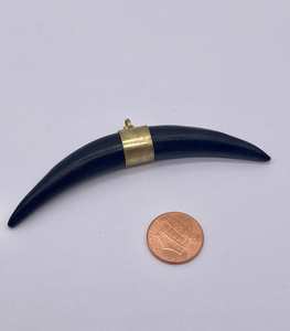 Colgante de hueso de camello de alta calidad hecho a mano Natural con trabajo de latón de la India joyería de hueso de búfalo regalo de Navidad - Product Image 3