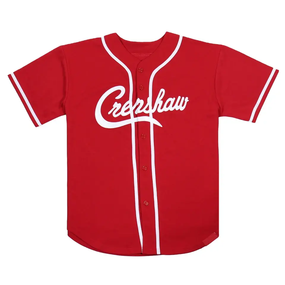 Esporte desgaste full dye sublimação carta impressão manga curta baseball americano jerseys para venda direta da fábrica