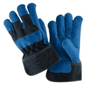Guantes de seguridad de construcción Canadian Rigger de primer nivel, cómodos guantes de trabajo protectores suaves de cuero dividido de piel de vaca - Product Image 2
