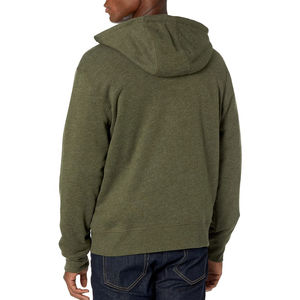 เสื้อฮู้ดดี้ผ้าฝ้าย 100% หนัก 400 กรัม สำหรับฤดูหนาว แบบซิปเต็มตัว สไตล์วินเทจ  สามารถสั่งทำได้  ผ้าฝ้ายผสมย้อมสีพื้น - Product Image 2