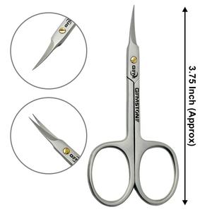 Tijeras Profesionales de Alta Calidad para Cutículas, de Acero Inoxidable Curvadas, Herramienta de Precisión para Manicura, Pedicura y Cuidado de Uñas, para Salón de Belleza - Product Image 1