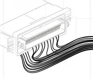 Câble de connexion à double rangée à 50 positions SFSDT-25-28-G-88.00-SR, pas de 1,27 mm - Product Image 4