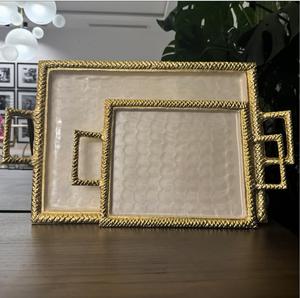 New Design Casted Aluminum Metal Tray for Serving Chocolates & Dessert Wedding Tray - Product Image 3