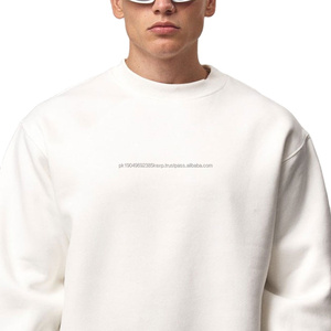 100% coton thermique sur mesure hommes pull sweats qualité supérieure hommes couleur unie sweats surdimensionnés sweats à capuche - Product Image 3