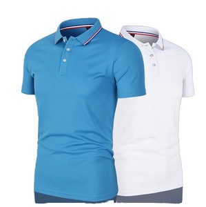 El mejor Polo de nuevo diseño para hombre, estampado de logotipo totalmente personalizable, patrón sólido, tejido de punto transpirable, estilo informal, MOQ bajo - Product Image 1