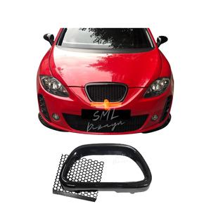 Seat Leon Mk2 compatibile griglia persiane anteriori pianoforte in plastica nero - Product Image 1