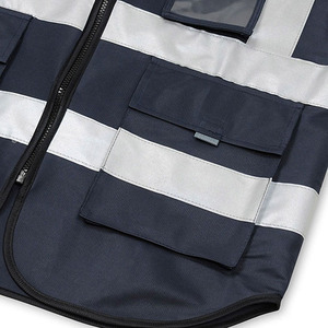 Chaleco de Seguridad de Alta Visibilidad con Logotipo Personalizado para Hombre, Ropa de Trabajo, Multibolsillos, Prenda Exterior de Otoño, Informal, Impermeable y Transpirable - Product Image 5