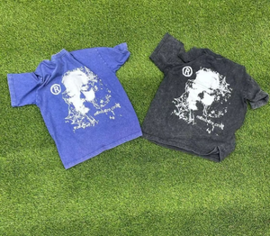 Camiseta de algodón de alta calidad 2025 para hombre, camiseta de gran tamaño de peso pesado en blanco, camiseta con logotipo personalizado para hombre con serigrafía - Product Image 3