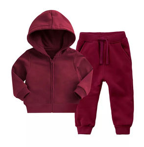 Vêtements d'hiver en coton personnalisés, survêtements deux pièces pour enfants pour ensembles de vêtements avec logo personnalisé, survêtement, ensemble 2 pièces - Product Image 3