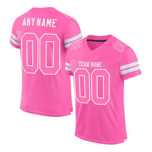 Camiseta de fútbol auténtica de malla rosa y Rosa personalizada-Ropa deportiva personalizada para la máxima comodidad y estilo - Product Image 5
