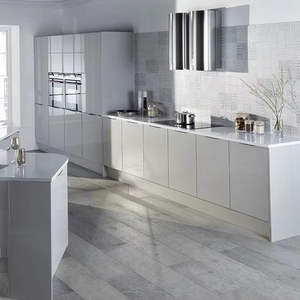 Armoires de cuisine en bois massif de luxe de qualité supérieure, imperméables, fabriquées sur mesure, ensemble d'armoires de cuisine modernes provenant d'un fabricant vietnamien - Product Image 4