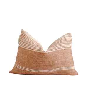 2023 Latest Stripes Designer Cotton <b>Cushion</b> Covers with Wool Fringes & <b>Pom</b> <b>Pom</b> Embroidery Outdoor Home Use Model Number 45x45 - Product Image 2