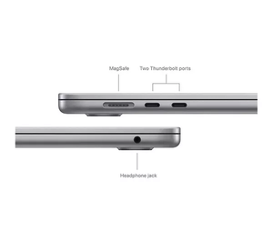 Nouveau MacBook Air 15,4" 2024, Résolution 2880x1620 16:10, Portable M3 avec SSD 256 Go, Gris Sidéral - Product Image 3